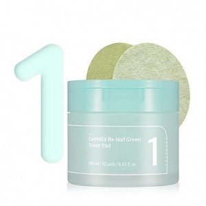 Numbuzin No.1 Centella Re-leaf Green Toner Pad 190ml (70 pads)